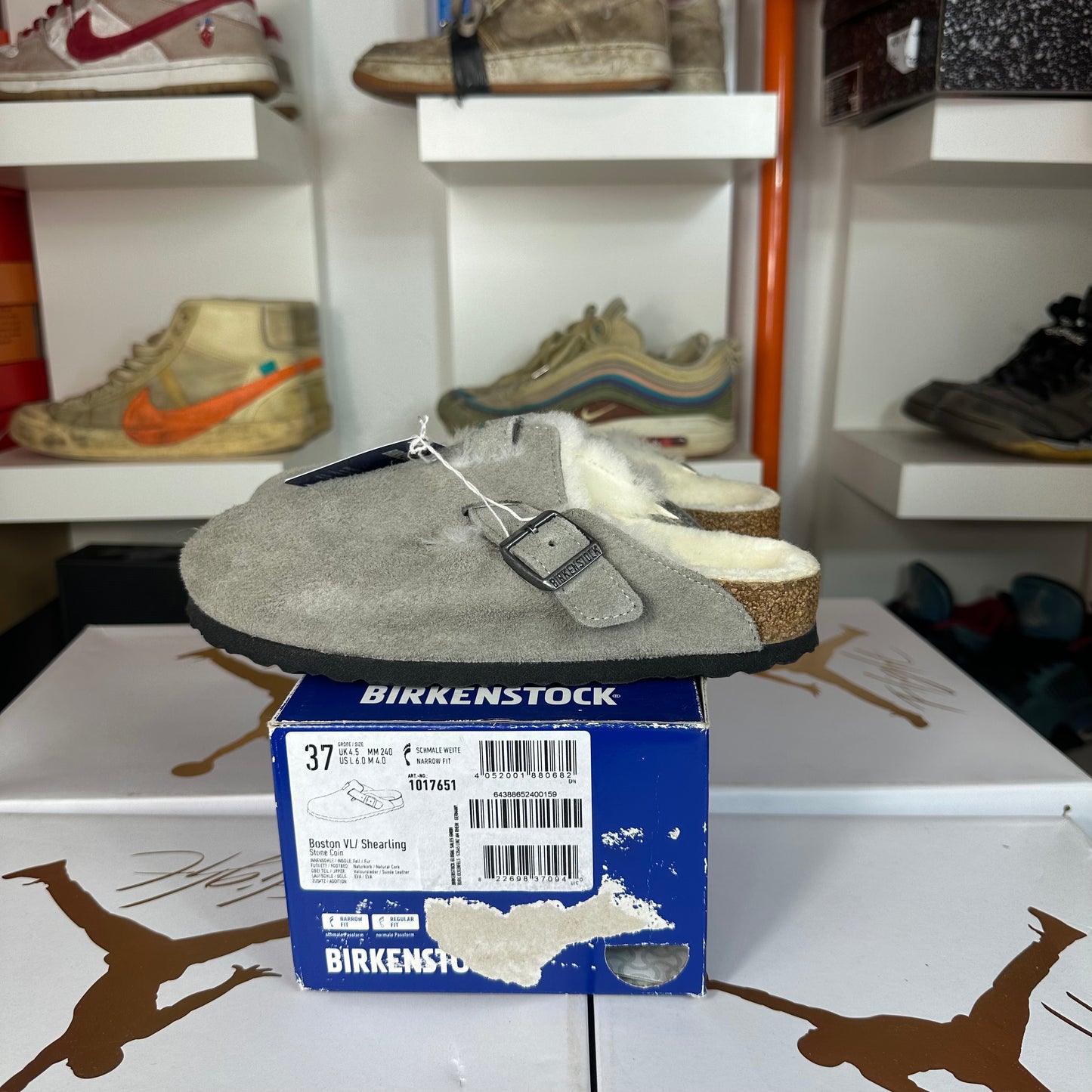 Birkenstock Boston Grey