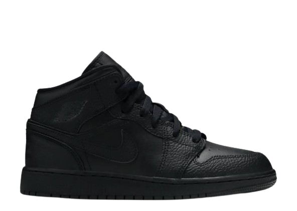 Air Jordan 1 Mid Triple Black (GS)