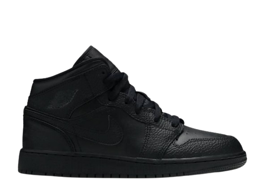 Air Jordan 1 Mid Triple Black (GS)