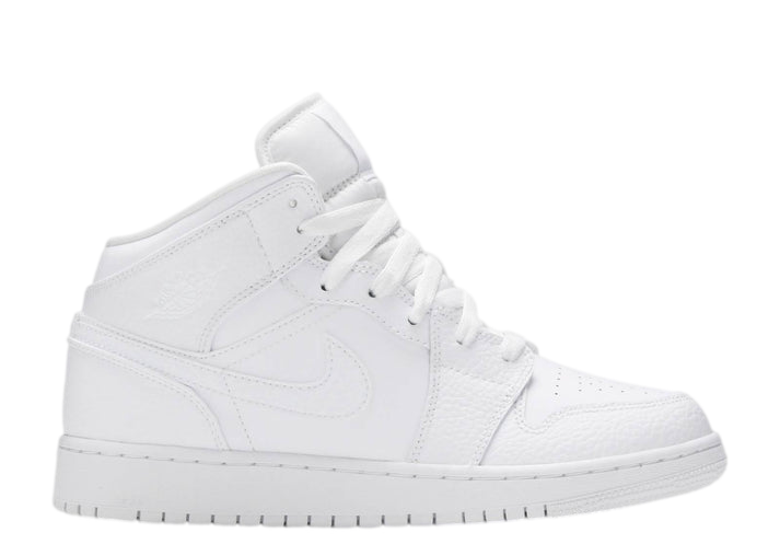 Air Jordan 1 Mid Triple White (GS)