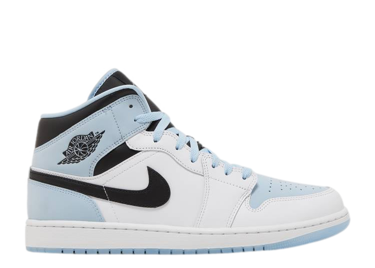 Air Jordan 1 Mid White Ice Blue (GS)