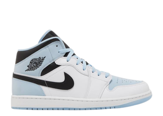 Air Jordan 1 Mid White Ice Blue (GS)