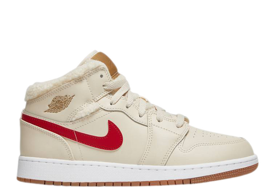 Air Jordan 1 Mid Fleece Pearl White (GS)